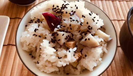 Sweet potato rice cooked rice